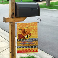 PNG Hamamas Krismas Garden Flag Papua New Guinea Bird Of Paradise Merry Christmas Gold Style - Wonder Print Shop