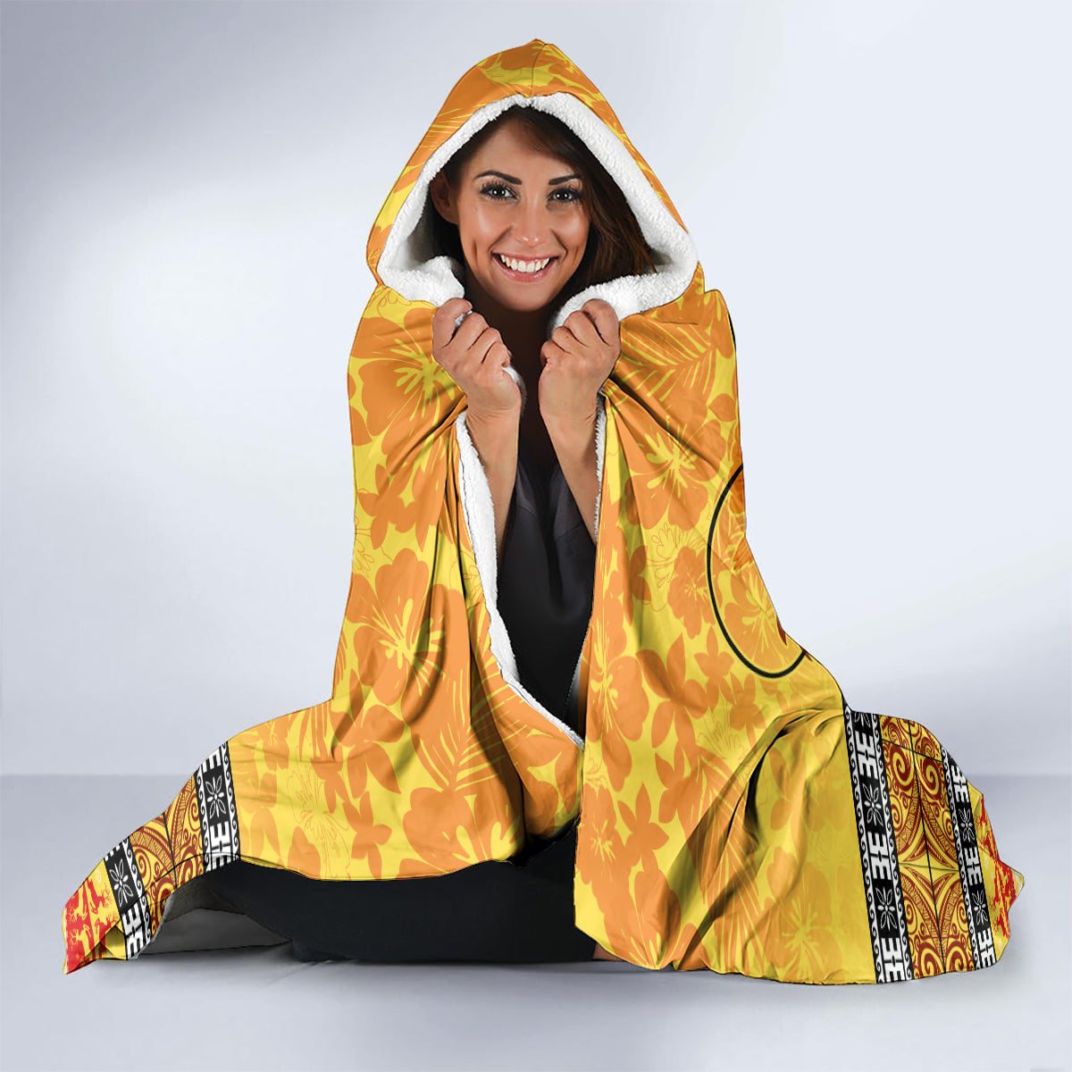 png-hamamas-krismas-hooded-blanket-papua-new-guinea-bird-of-paradise-merry-christmas-gold-style