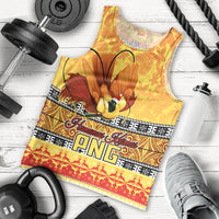 PNG Hamamas Krismas Men Tank Top Papua New Guinea Bird Of Paradise Merry Christmas Gold Style - Wonder Print Shop