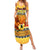 PNG Hamamas Krismas Summer Maxi Dress Papua New Guinea Bird Of Paradise Merry Christmas Gold Style - Wonder Print Shop