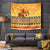 PNG Hamamas Krismas Tapestry Papua New Guinea Bird Of Paradise Merry Christmas Gold Style - Wonder Print Shop