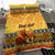 Personalised PNG Hamamas Krismas Bedding Set Papua New Guinea Bird Of Paradise Merry Christmas Gold Style LT9 - Wonder Print Shop