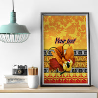 Personalised PNG Hamamas Krismas Canvas Wall Art Papua New Guinea Bird Of Paradise Merry Christmas Gold Style LT9 - Wonder Print Shop