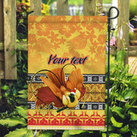 Personalised PNG Hamamas Krismas Garden Flag Papua New Guinea Bird Of Paradise Merry Christmas Gold Style - Wonder Print Shop