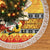 Personalised PNG Hamamas Krismas Tree Skirt Papua New Guinea Bird Of Paradise Merry Christmas Gold Style - Wonder Print Shop
