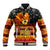 PNG Hamamas Krismas Baseball Jacket Papua New Guinea Bird Of Paradise Merry Christmas Black Style LT9 - Wonder Print Shop