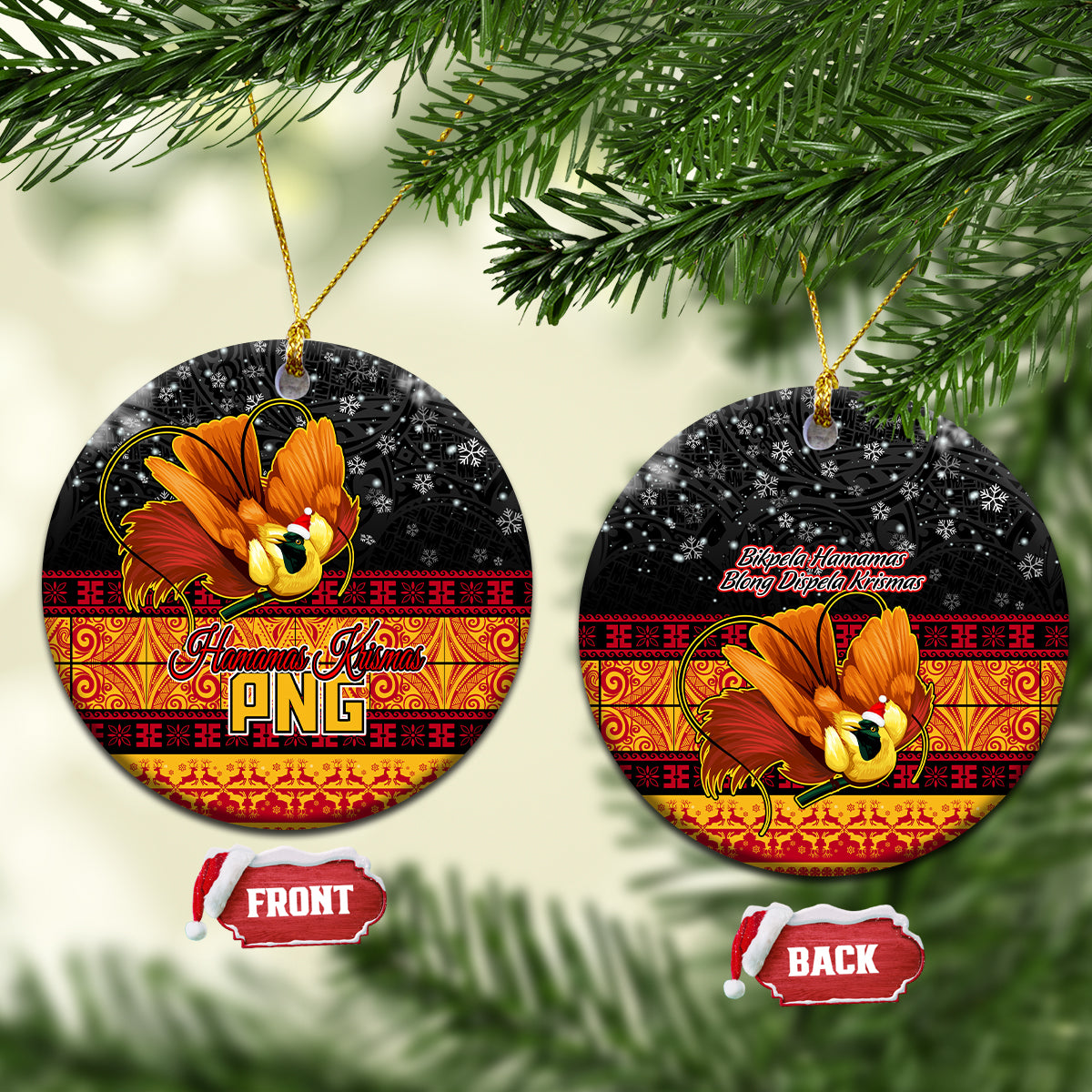 png-hamamas-krismas-ceramic-ornament-papua-new-guinea-bird-of-paradise-merry-christmas-black-style