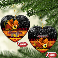 PNG Hamamas Krismas Ceramic Ornament Papua New Guinea Bird Of Paradise Merry Christmas Black Style LT9 - Wonder Print Shop