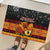 PNG Hamamas Krismas Rubber Doormat Papua New Guinea Bird Of Paradise Merry Christmas Black Style - Wonder Print Shop