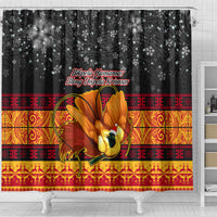 png-hamamas-krismas-shower-curtain-papua-new-guinea-bird-of-paradise-merry-christmas-black-style