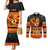 personalised-png-hamamas-krismas-couples-matching-mermaid-dress-and-long-sleeve-button-shirt-papua-new-guinea-bird-of-paradise-merry-christmas-black-style