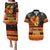 Personalised PNG Hamamas Krismas Couples Matching Puletasi Dress and Hawaiian Shirt Papua New Guinea Bird Of Paradise Merry Christmas Black Style LT9 - Wonder Print Shop