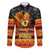 Personalised PNG Hamamas Krismas Family Matching Long Sleeve Bodycon Dress and Hawaiian Shirt Papua New Guinea Bird Of Paradise Merry Christmas Black Style LT9 - Wonder Print Shop
