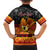 Personalised PNG Hamamas Krismas Family Matching Summer Maxi Dress and Hawaiian Shirt Papua New Guinea Bird Of Paradise Merry Christmas Black Style - Wonder Print Shop