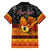 Personalised PNG Hamamas Krismas Family Matching Summer Maxi Dress and Hawaiian Shirt Papua New Guinea Bird Of Paradise Merry Christmas Black Style - Wonder Print Shop