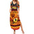 Personalised PNG Hamamas Krismas Family Matching Summer Maxi Dress and Hawaiian Shirt Papua New Guinea Bird Of Paradise Merry Christmas Black Style - Wonder Print Shop
