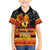 Personalised PNG Hamamas Krismas Family Matching Summer Maxi Dress and Hawaiian Shirt Papua New Guinea Bird Of Paradise Merry Christmas Black Style - Wonder Print Shop