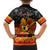 Personalised PNG Hamamas Krismas Kid Hawaiian Shirt Papua New Guinea Bird Of Paradise Merry Christmas Black Style - Wonder Print Shop