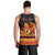 Personalised PNG Hamamas Krismas Men Tank Top Papua New Guinea Bird Of Paradise Merry Christmas Black Style - Wonder Print Shop
