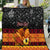 Personalised PNG Hamamas Krismas Quilt Papua New Guinea Bird Of Paradise Merry Christmas Black Style - Wonder Print Shop