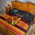 Personalised PNG Hamamas Krismas Quilt Papua New Guinea Bird Of Paradise Merry Christmas Black Style - Wonder Print Shop