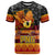 Personalised PNG Hamamas Krismas T Shirt Papua New Guinea Bird Of Paradise Merry Christmas Black Style - Wonder Print Shop