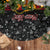 Personalised PNG Hamamas Krismas Tree Skirt Papua New Guinea Bird Of Paradise Merry Christmas Black Style - Wonder Print Shop