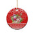 Personalised Hawaii Mele Kalikimaka Ceramic Ornament Santa Beach Merry Christmas LT9 - Wonder Print Shop