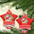 Personalised Hawaii Mele Kalikimaka Ceramic Ornament Santa Beach Merry Christmas LT9 - Wonder Print Shop