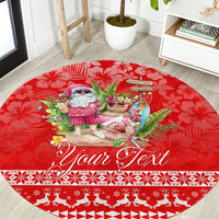 personalised-hawaii-mele-kalikimaka-round-carpet-santa-beach-merry-christmas