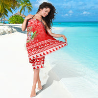 Personalised Hawaii Mele Kalikimaka Sarong Santa Beach Merry Christmas - Wonder Print Shop