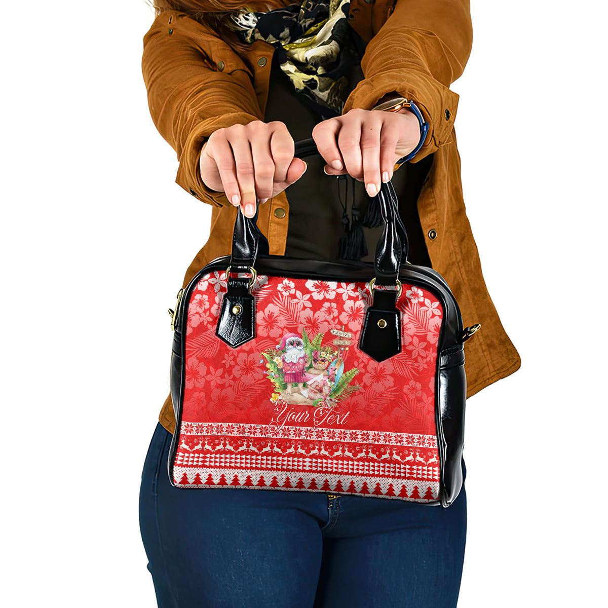 personalised-hawaii-mele-kalikimaka-shoulder-handbag-santa-beach-merry-christmas