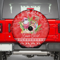 Personalised Hawaii Mele Kalikimaka Spare Tire Cover Santa Beach Merry Christmas - Wonder Print Shop