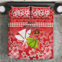 Hawaii Mele Kalikimaka Bedding Set Santa Claus and Hula Dancing Merry Christmas LT9 - Wonder Print Shop