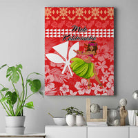 Hawaii Mele Kalikimaka Canvas Wall Art Santa Claus and Hula Dancing Merry Christmas LT9 - Wonder Print Shop