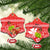 Hawaii Mele Kalikimaka Ceramic Ornament Santa Claus and Hula Dancing Merry Christmas LT9 - Wonder Print Shop