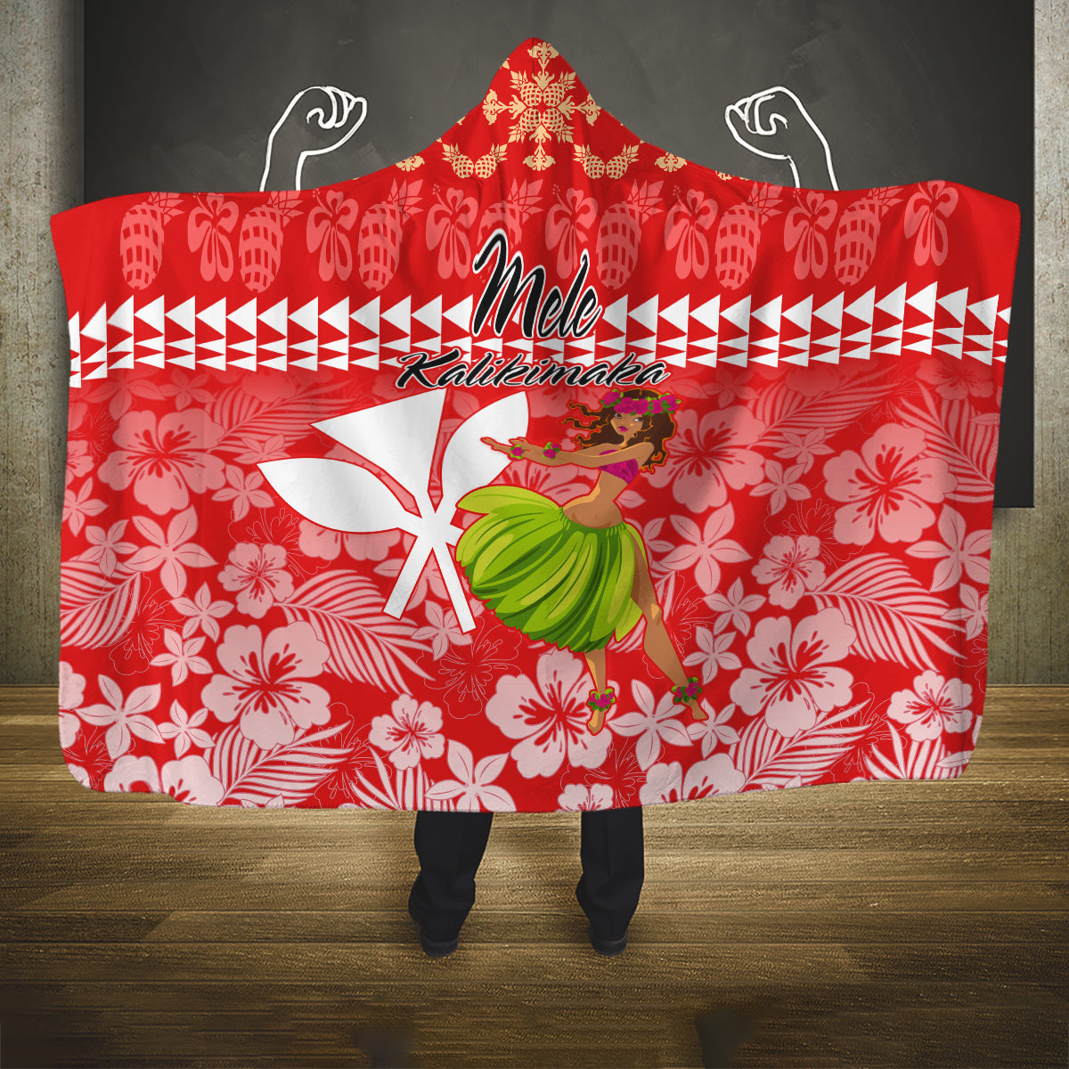 hawaii-mele-kalikimaka-hooded-blanket-santa-claus-and-hula-dancing-merry-christmas