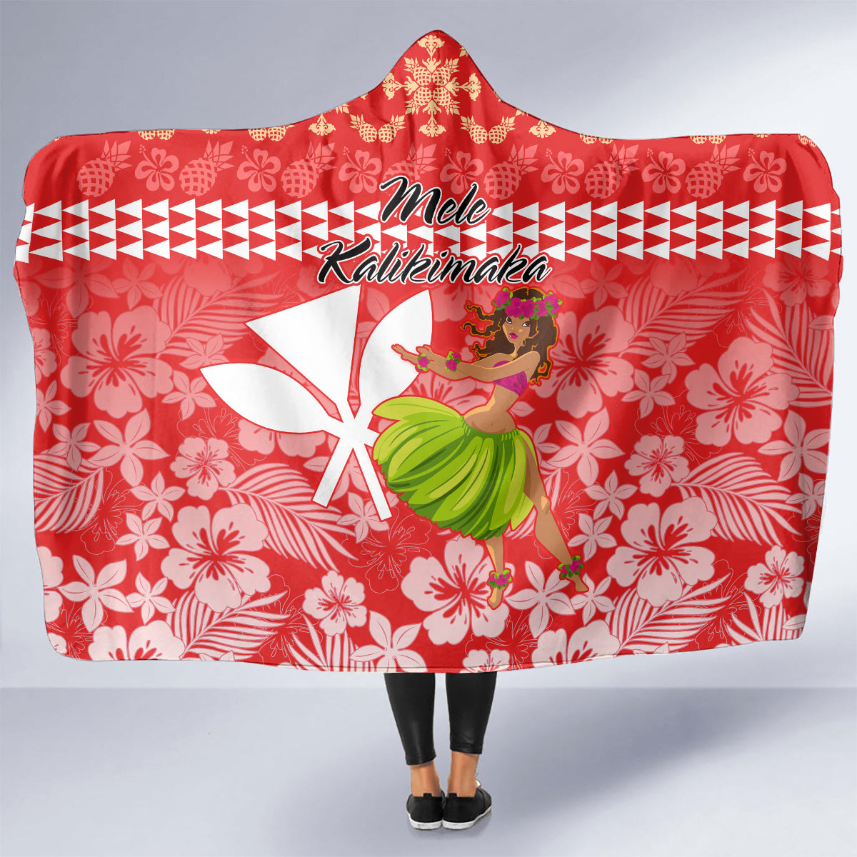 hawaii-mele-kalikimaka-hooded-blanket-santa-claus-and-hula-dancing-merry-christmas