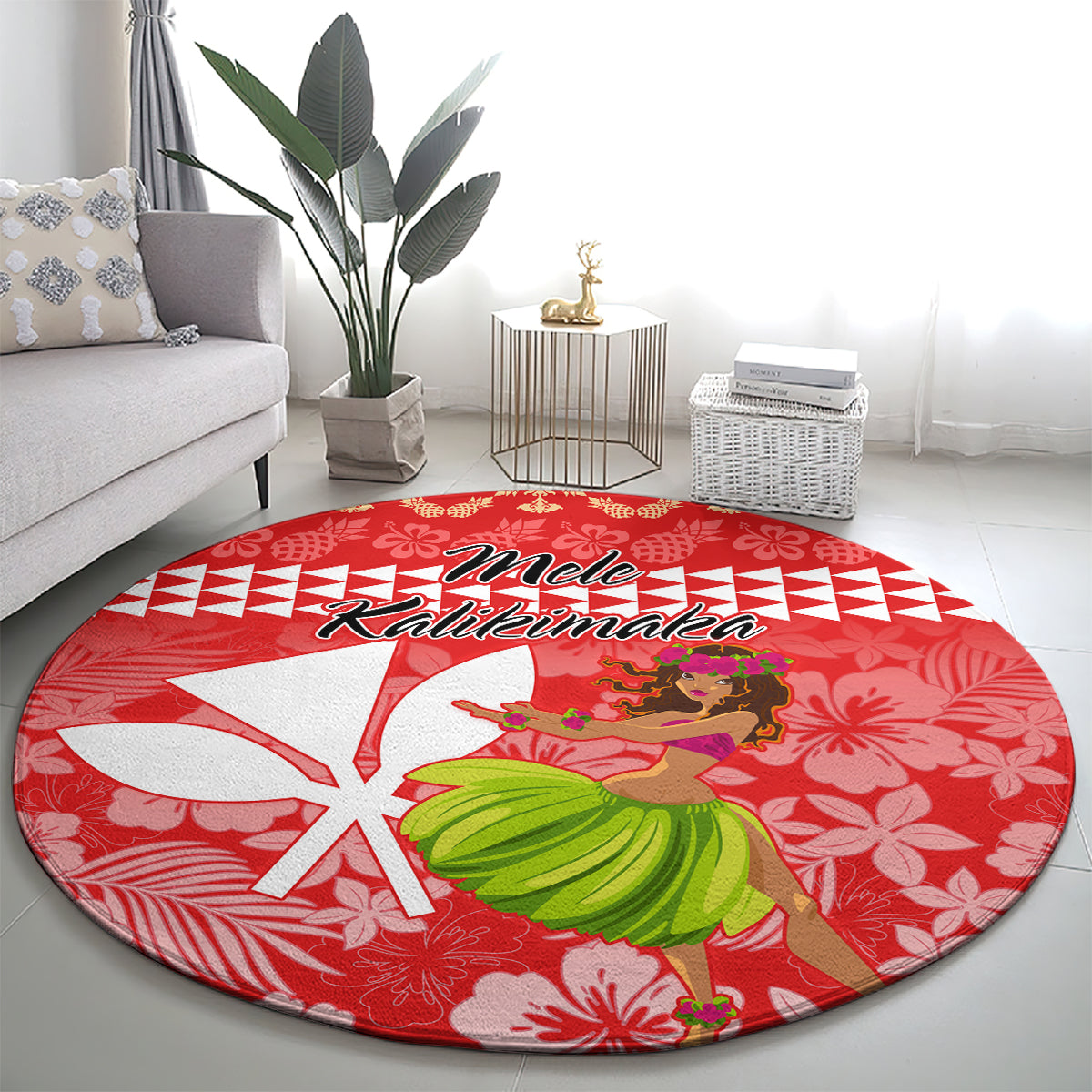 hawaii-mele-kalikimaka-round-carpet-santa-claus-and-hula-dancing-merry-christmas