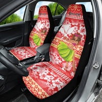Personalised Hawaii Mele Kalikimaka Car Seat Cover Santa Claus and Hula Dancing Merry Christmas LT9 - Wonder Print Shop