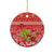Personalised Hawaii Mele Kalikimaka Ceramic Ornament Santa Claus and Hula Dancing Merry Christmas LT9 - Wonder Print Shop