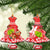 Personalised Hawaii Mele Kalikimaka Ceramic Ornament Santa Claus and Hula Dancing Merry Christmas LT9 - Wonder Print Shop