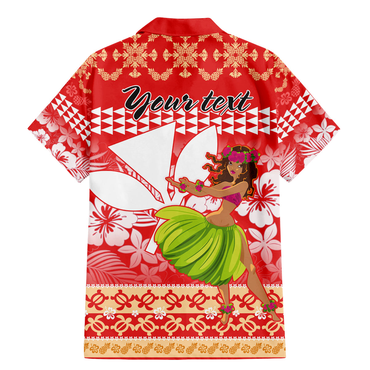 Personalised Hawaii Mele Kalikimaka Family Matching Mermaid Dress and Hawaiian Shirt Santa Claus and Hula Dancing Merry Christmas LT9 - Wonder Print Shop