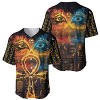 Eye of Ra and Eye of Horus Baseball Jersey Power and Magic Ancient Egyptian Mythology LT9 - Wonder Print Shop