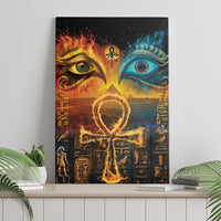 Eye of Ra and Eye of Horus Canvas Wall Art Power and Magic Ancient Egyptian Mythology LT9 - Wonder Print Shop