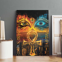 Eye of Ra and Eye of Horus Canvas Wall Art Power and Magic Ancient Egyptian Mythology LT9 - Wonder Print Shop