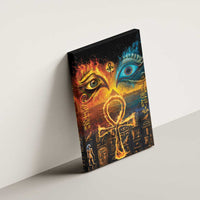 Eye of Ra and Eye of Horus Canvas Wall Art Power and Magic Ancient Egyptian Mythology LT9 - Wonder Print Shop