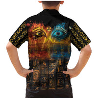 Eye of Ra and Eye of Horus Family Matching Mermaid Dress and Hawaiian Shirt Power and Magic Ancient Egyptian Mythology LT9 - Wonder Print Shop