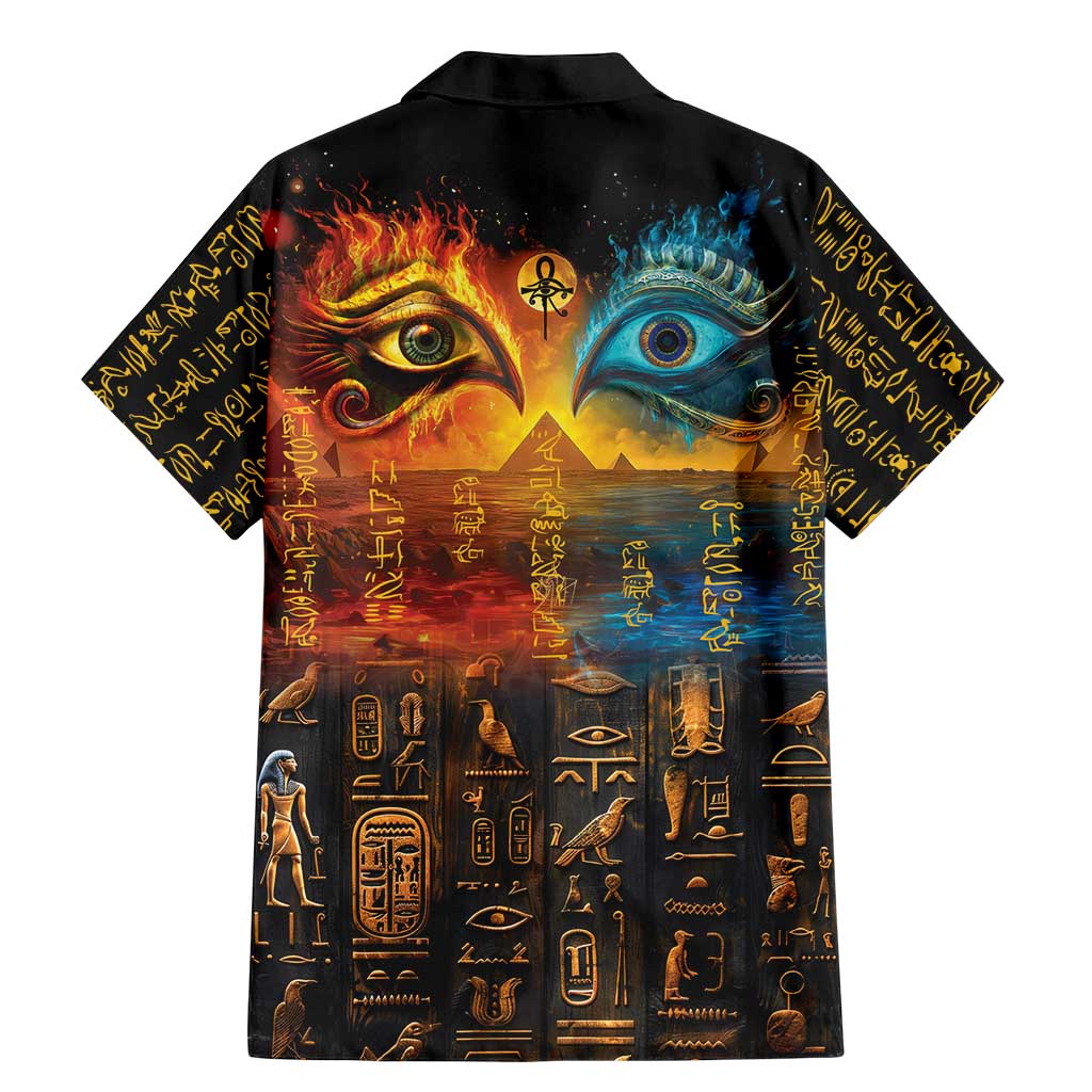 Eye of Ra and Eye of Horus Family Matching Mermaid Dress and Hawaiian Shirt Power and Magic Ancient Egyptian Mythology LT9 - Wonder Print Shop
