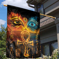 Eye of Ra and Eye of Horus Garden Flag Power and Magic Ancient Egyptian Mythology - Wonder Print Shop